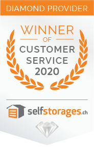Lagerraum mit Customer Service Award Zürich 2020