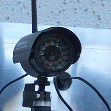 Kameras überwachen den Lagerraum