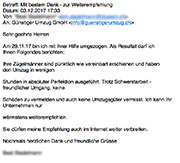 Umzug Zürich Erfahrungsbericht 01.2018